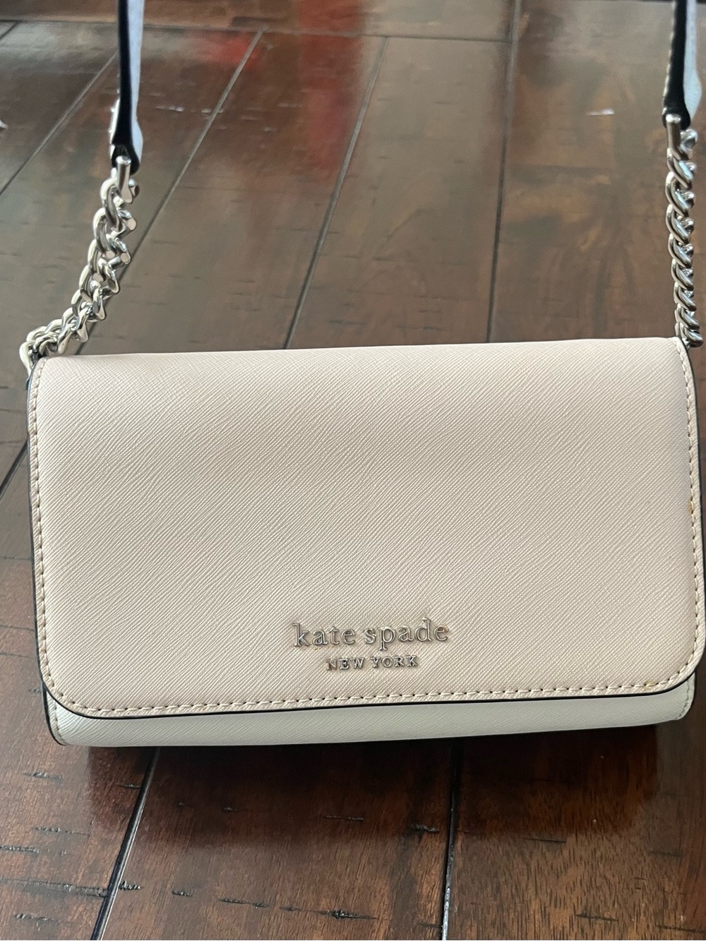 kate spade Madison Flap Crossbody Bag Purse Colorblock Pink Ivory - Picture 2 of 8